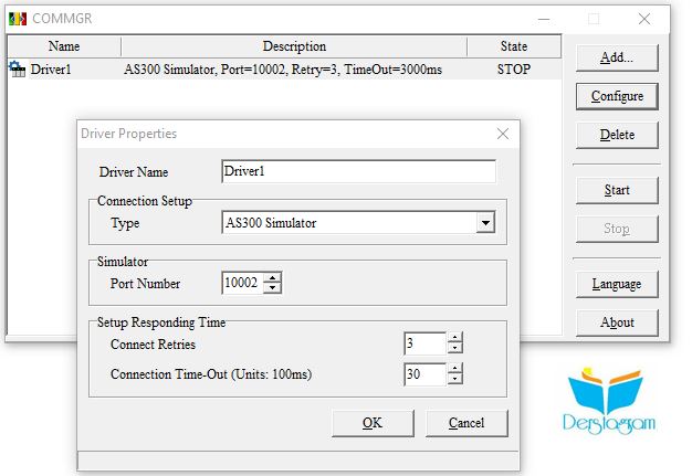 Delta ISPSoft COMMGR kullanımı
