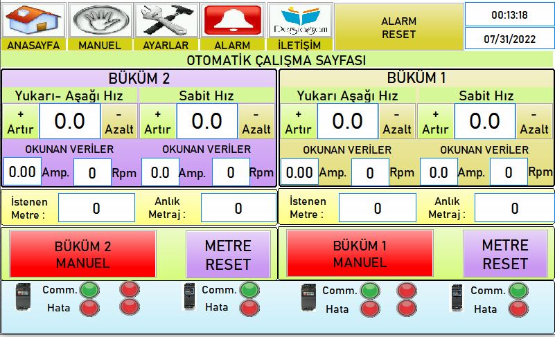 Büküm Makinesi Otomasyonu