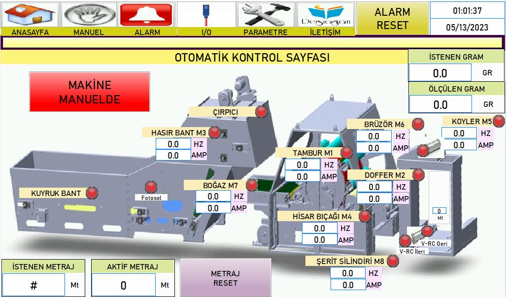 Tarak Makinesi Otomasyonu