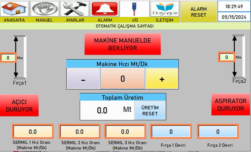 Fırça Makinesi Otomasyonu