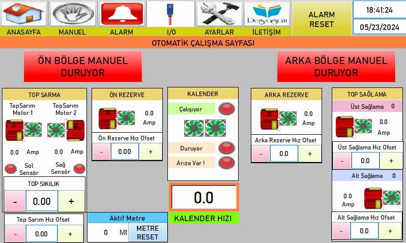 Kalender Top Sarım Otomasyonu